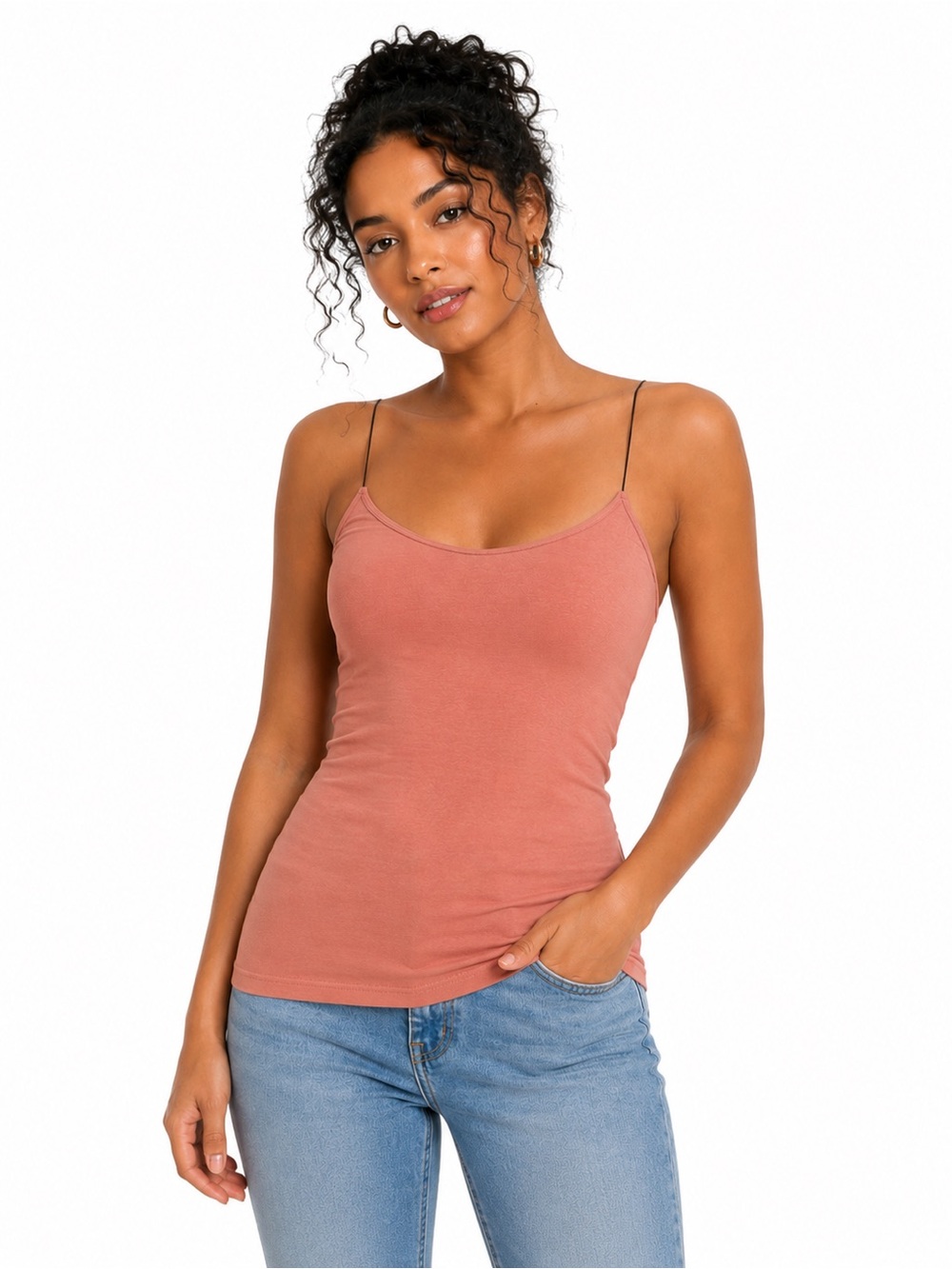 (AA4)‎ NEW Free People Womens Skinny Strap Seamless Cami Tank Top, Sz XS/S